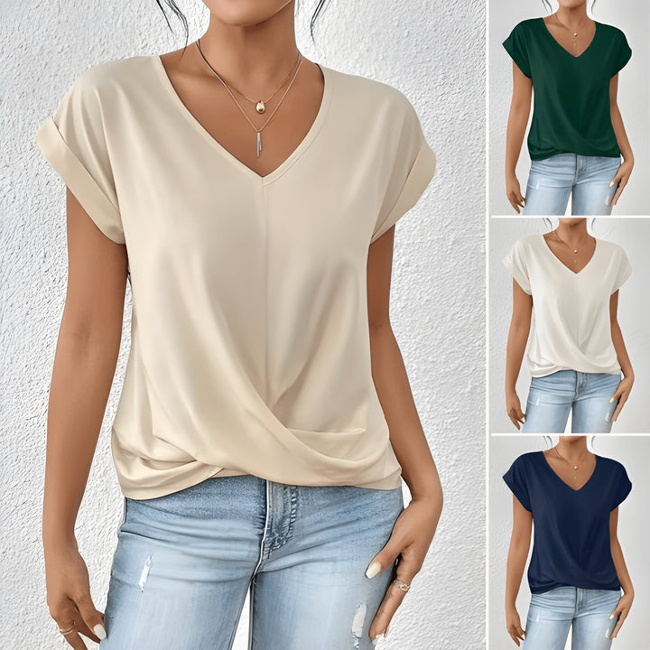 Kathrina | V-Ausschnitt Twist Front Top
